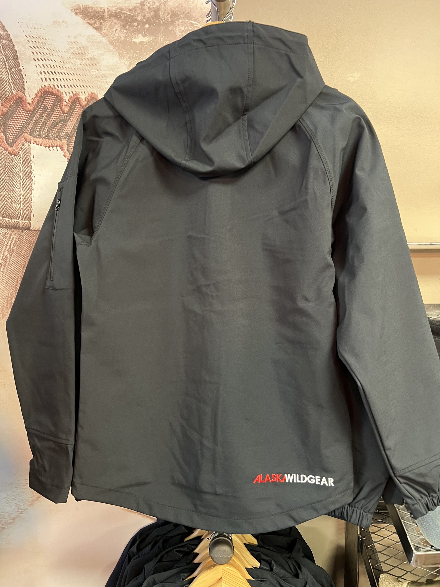 Men's Stormbloc Softshell Jacket - Black with Grey embroidery – Alaska ...