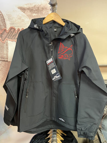 Men's Stormbloc Softshell Jacket - Black with Red embroidery