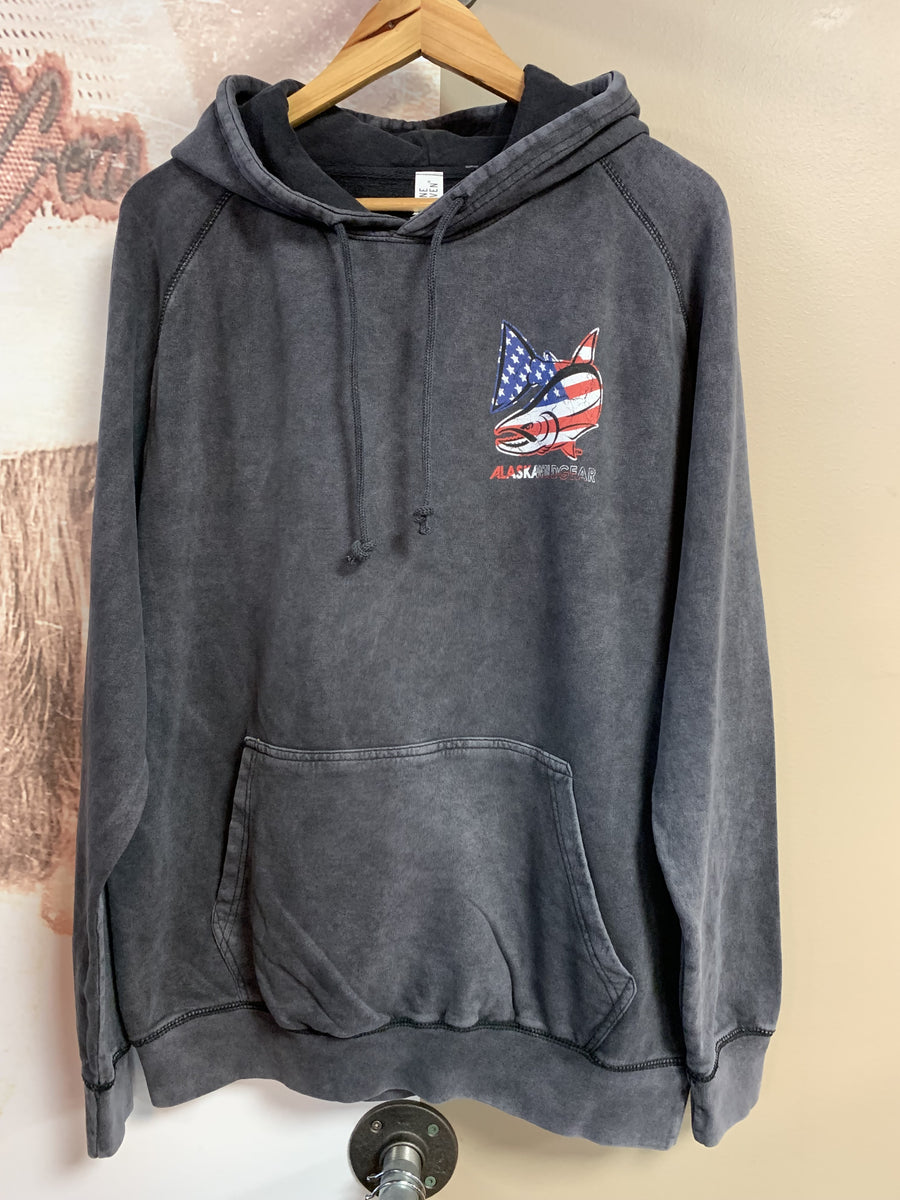 USA Adult 100% Cotton Hoodie - Black – Alaska Wild Gear