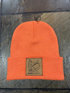 Tribal Salmon Knitted hat with fold