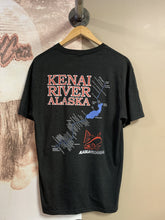 Kenai River Map Adult short sleeve tri-blend shirt - Black Frost